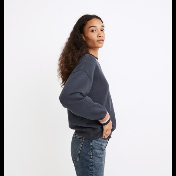 Madewell Cotton Studio Ringer Mockneck Sweatshirt - Picture 2 of 4